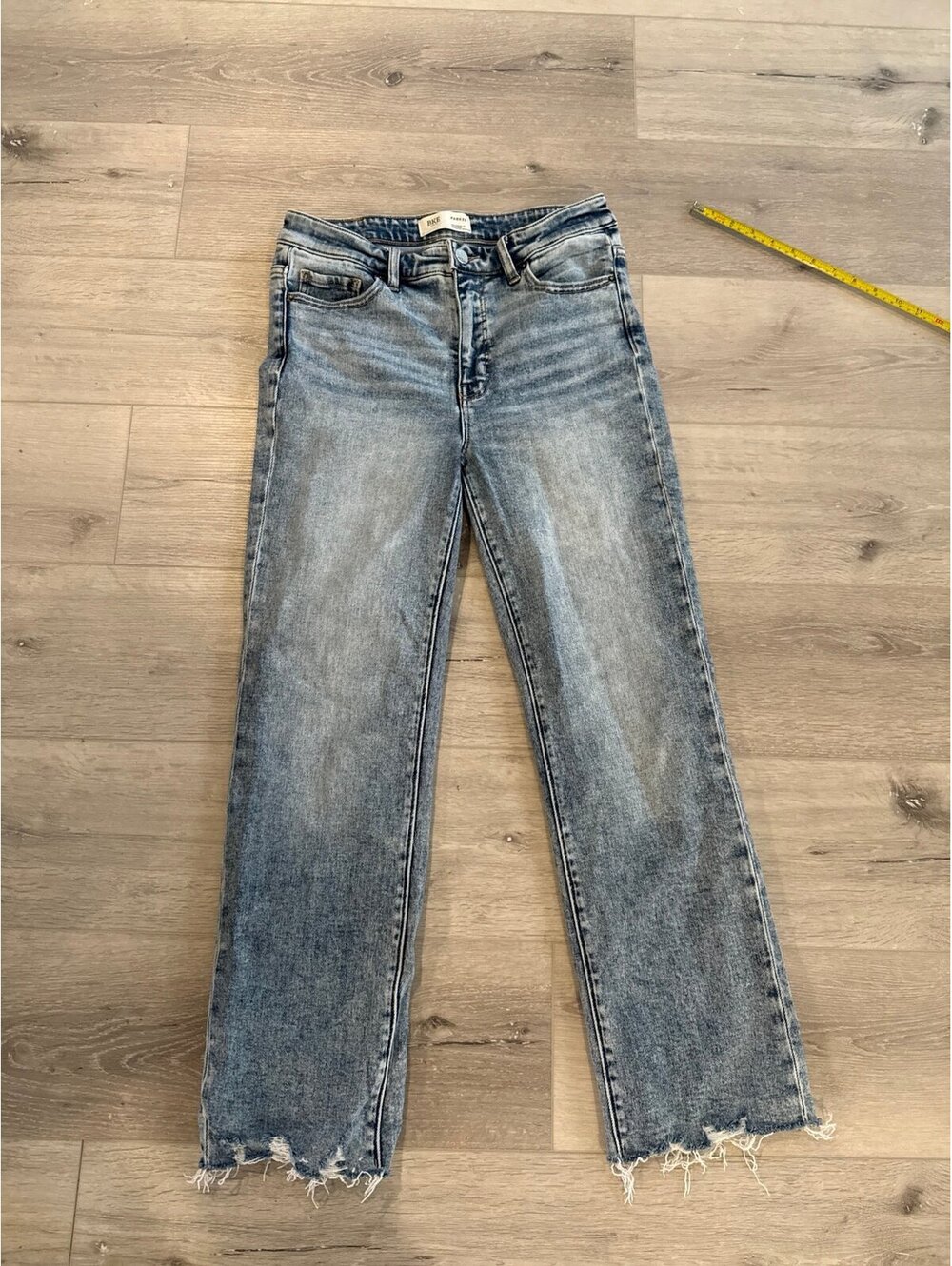 BKE Parker Universal Fit High Rise Cropped Straight 27x28